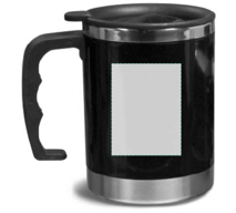 Stainless steel and AS double walled mug